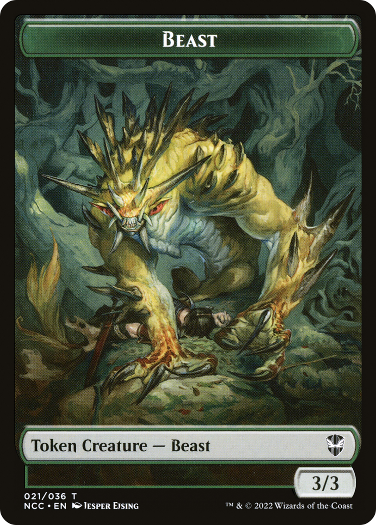 Beast (TNCC-021) [New Capenna Commander Tokens] Foil
