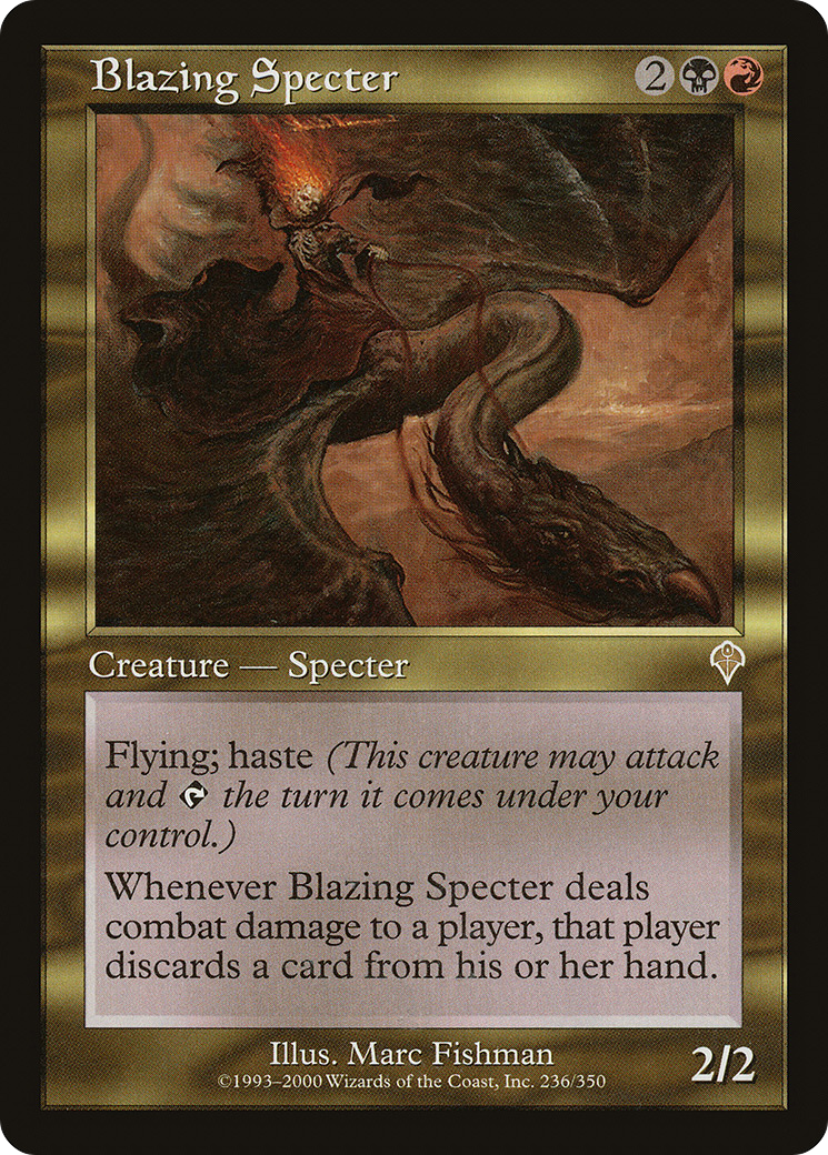 Blazing Specter (INV-236) [Invasion] Foil