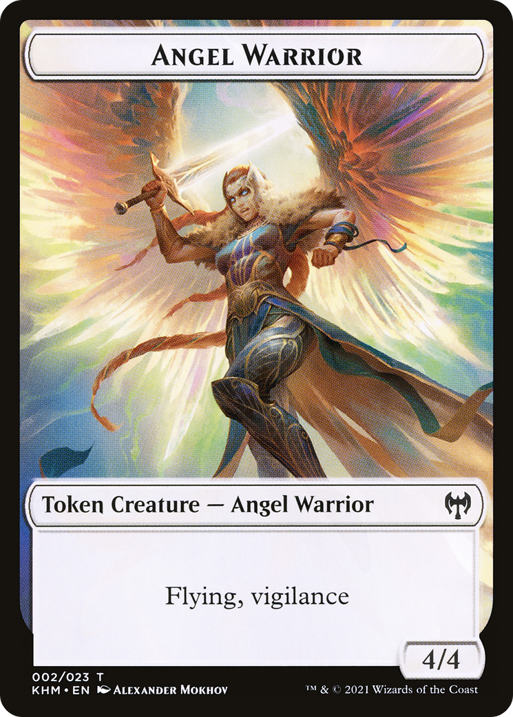 Angel Warrior (TKHM-002) [Kaldheim Tokens] Foil