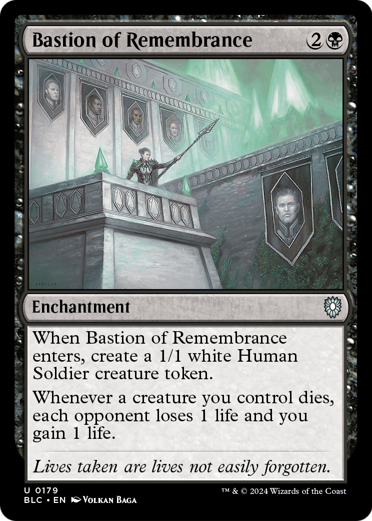 Bastion of Remembrance (BLC-179) [Bloomburrow Commander]