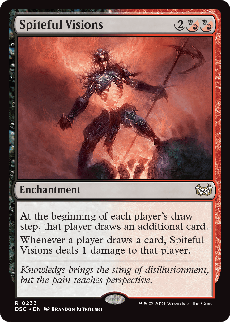 Spiteful Visions (DSC-233) [Duskmourn: House of Horror Commander]