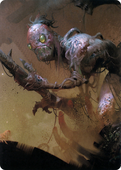 Mold Folk // Mold Folk (ACLB-023) (Borderless) [Battle for Baldur's Gate Art Series]