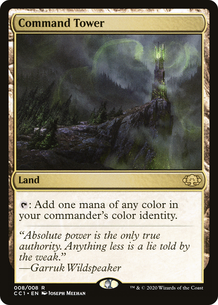 Command Tower (CC1-008) [Commander Collection: Green] Foil