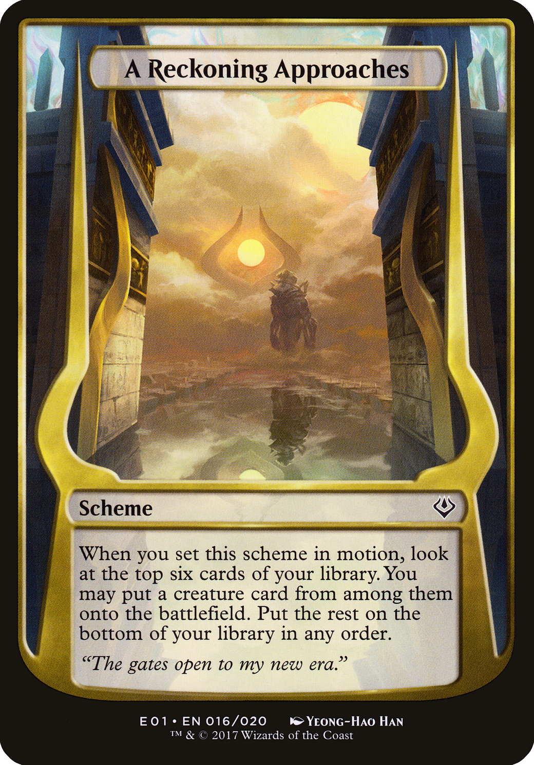 A Reckoning Approaches (Archenemy: Nicol Bolas) (OVER-016) [Archenemy: Nicol Bolas Schemes]