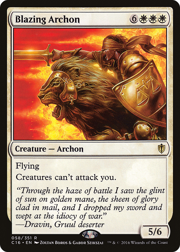 Blazing Archon (C16-058) [Commander 2016]