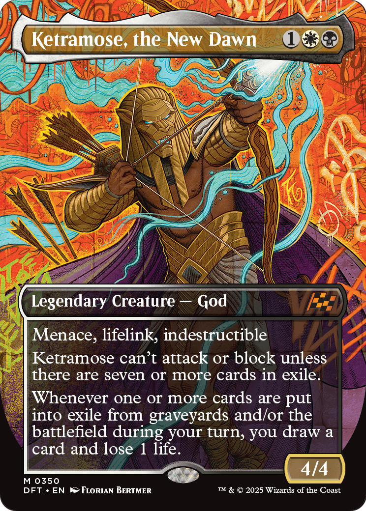 Ketramose, the New Dawn (Borderless) (DFT-350) [Aetherdrift] Foil