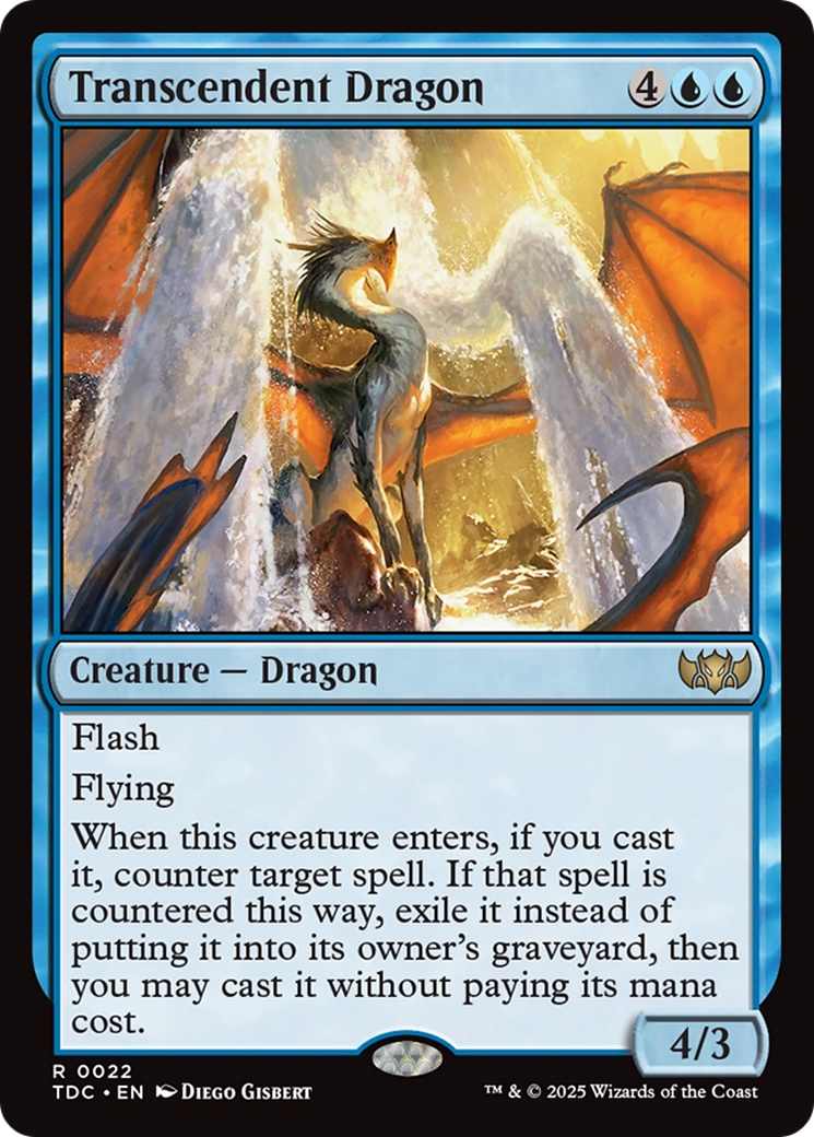 Transcendent Dragon (TDC-022) [Commander: Tarkir: Dragonstorm]