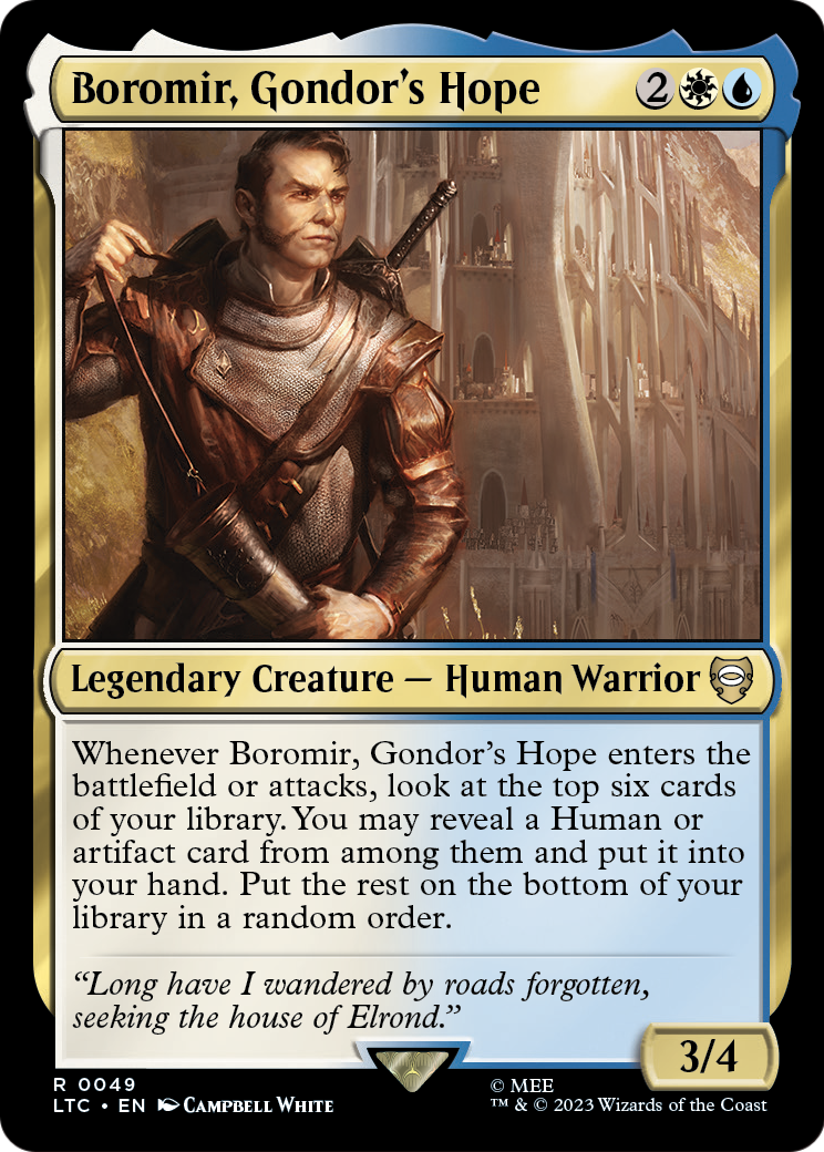 Boromir, Gondor's Hope (LTC-049) [Tales of Middle-earth Commander]