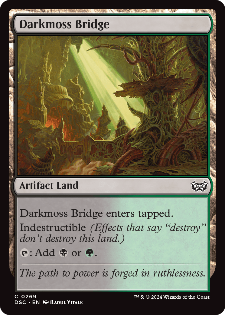 Darkmoss Bridge (DSC-269) [Duskmourn: House of Horror Commander]