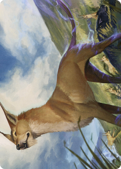 Blink Dog // Blink Dog (AAFR-020) (Borderless) [Adventures in the Forgotten Realms Art Series] Foil