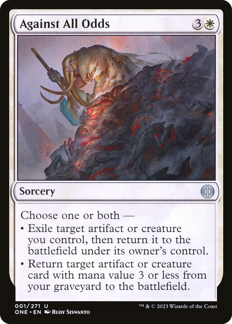 Against All Odds (ONE-001) [Phyrexia: All Will Be One] Foil