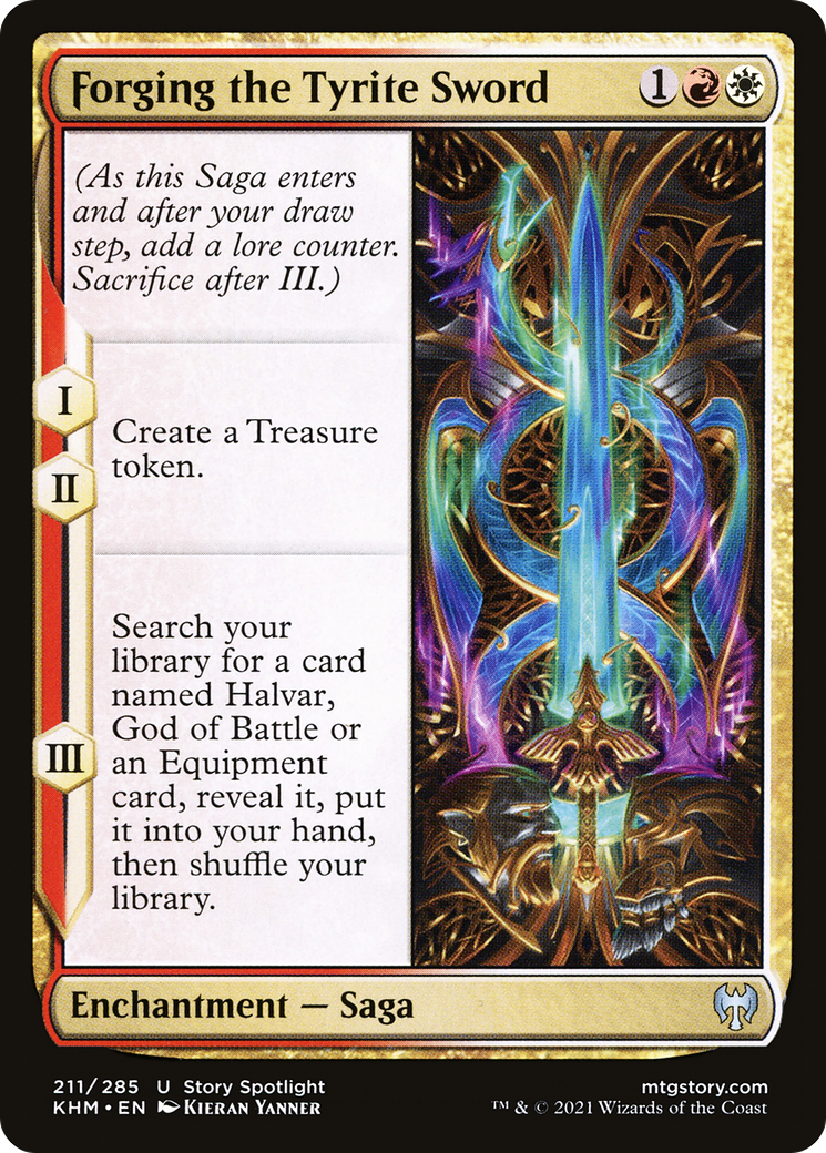 Forging the Tyrite Sword (KHM-211) [Kaldheim] Foil