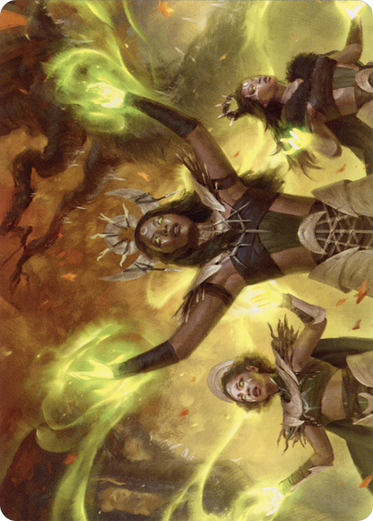 Dawnhart Wardens // Dawnhart Wardens (AMID-057) (Borderless) [Midnight Hunt Art Series] Foil