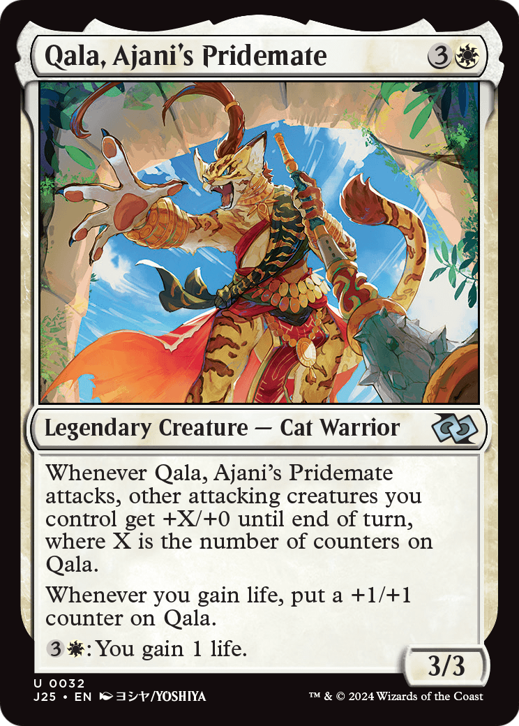 Qala, Ajani's Pridemate (Anime) (J25-032) [Foundations Jumpstart]