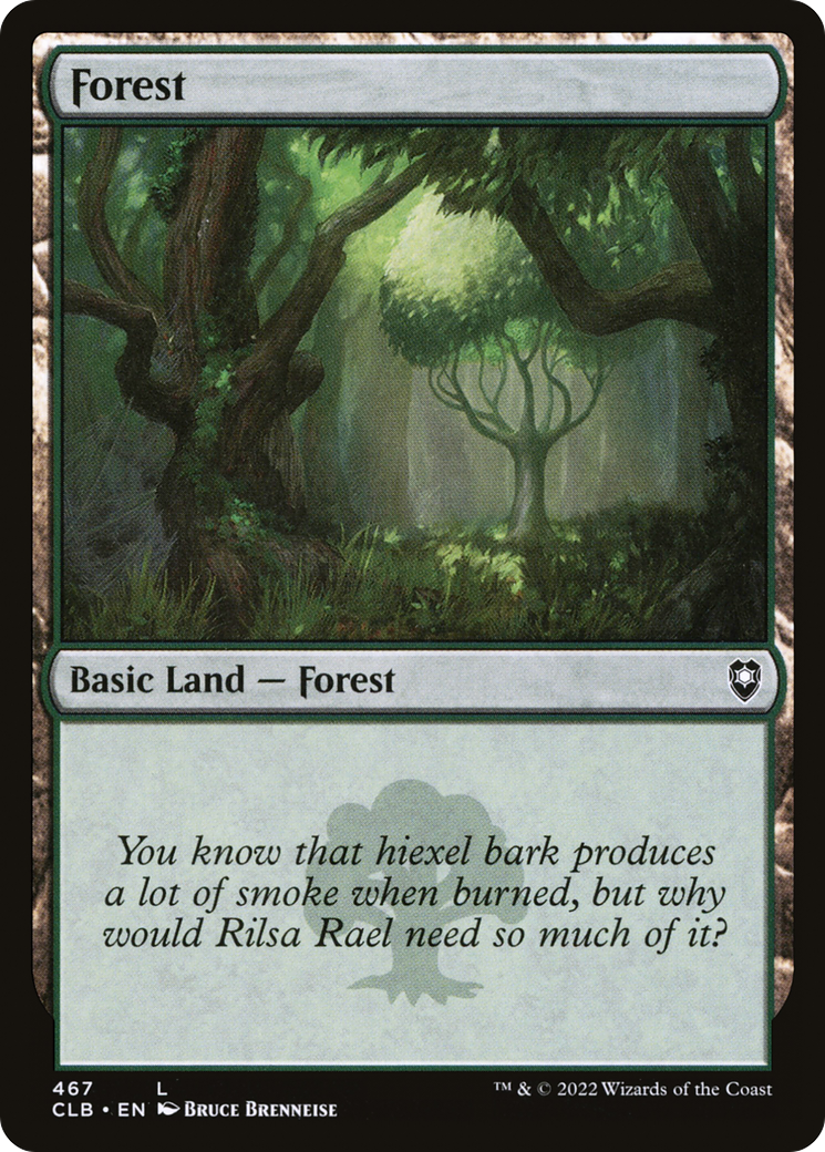 Forest (CLB-467) [Commander Legends: Battle for Baldur's Gate]