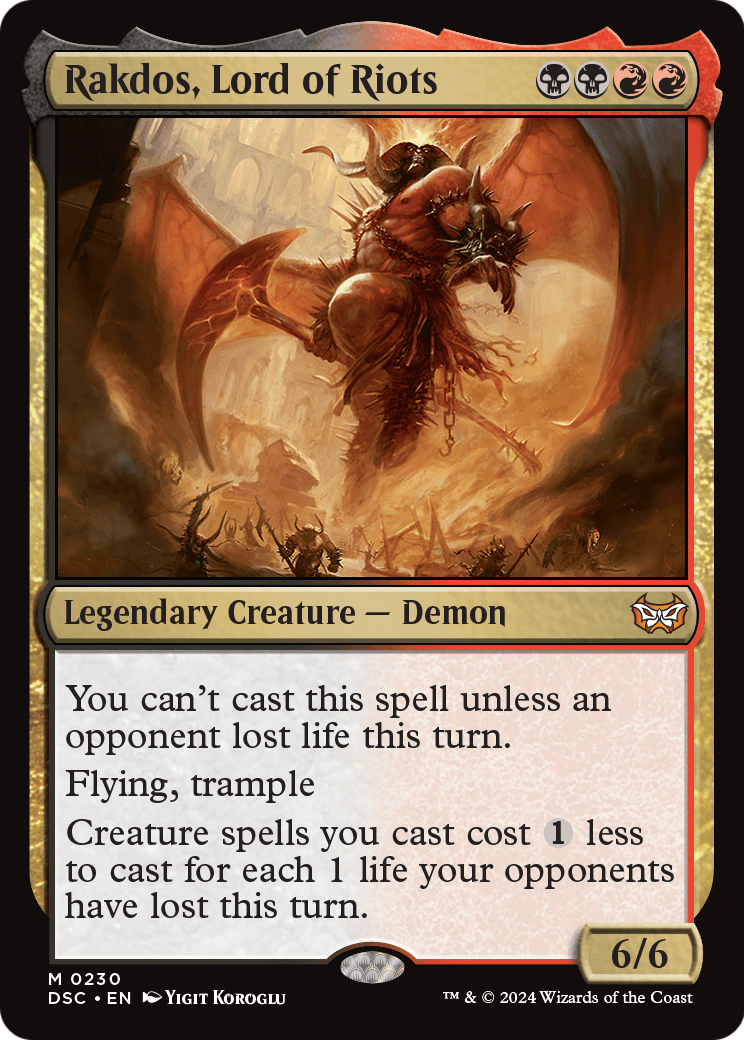 Rakdos, Lord of Riots (DSC-230) [Duskmourn: House of Horror Commander]