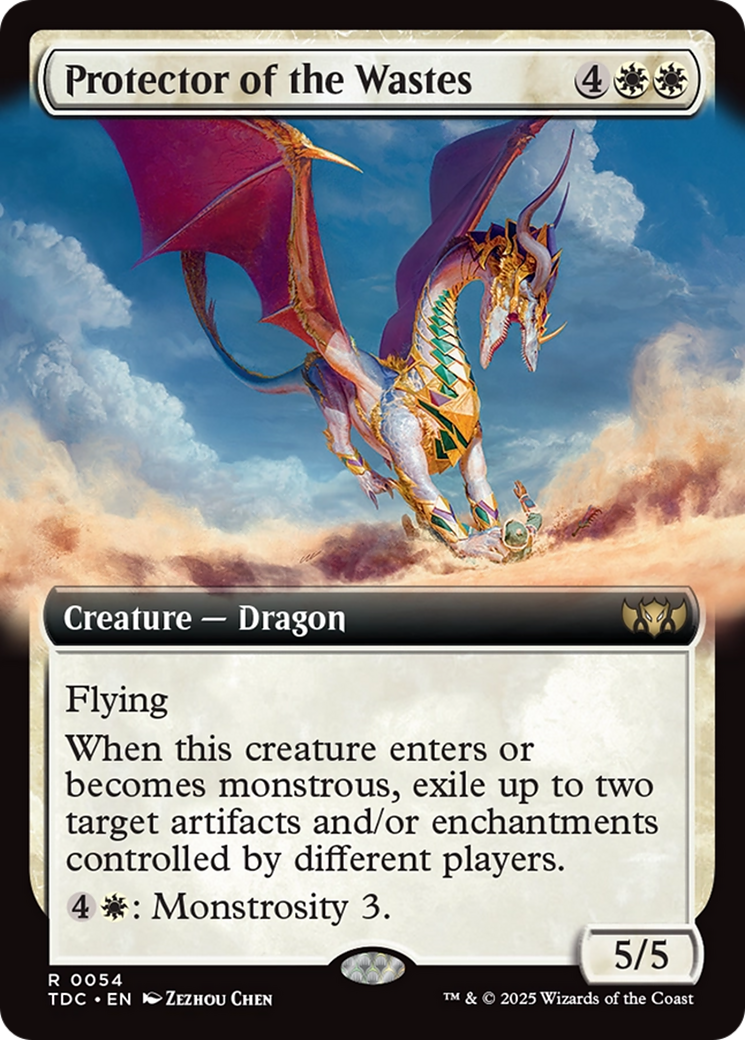 Protector of the Wastes (Extended Art) (TDC-054) [Commander: Tarkir: Dragonstorm]