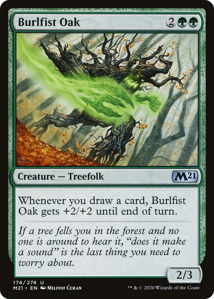 Burlfist Oak (M21-174) [Core Set 2021] Foil
