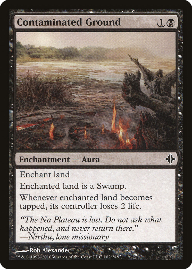 Contaminated Ground (ROE-102) [Rise of the Eldrazi] Foil