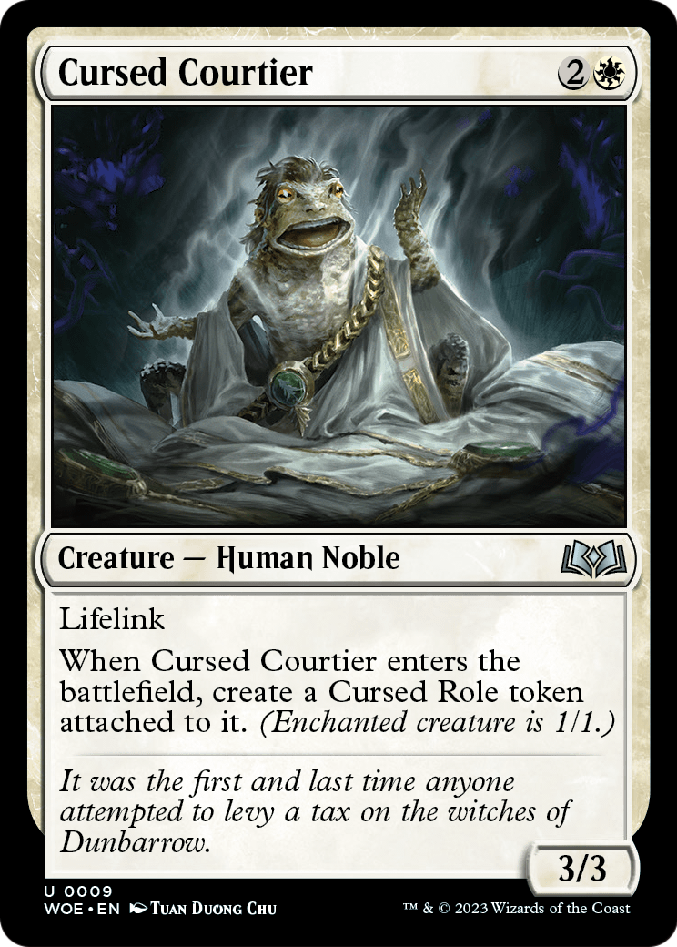 Cursed Courtier (WOE-009) [Wilds of Eldraine] Foil