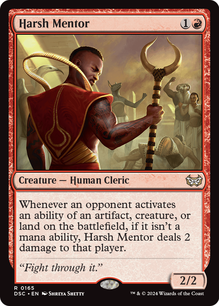 Harsh Mentor (DSC-165) [Duskmourn: House of Horror Commander]