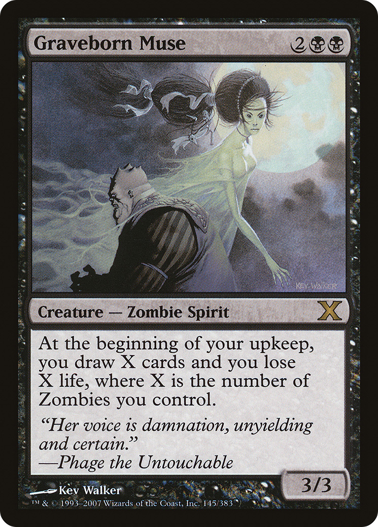 Graveborn Muse (10E-145) [Tenth Edition] Foil