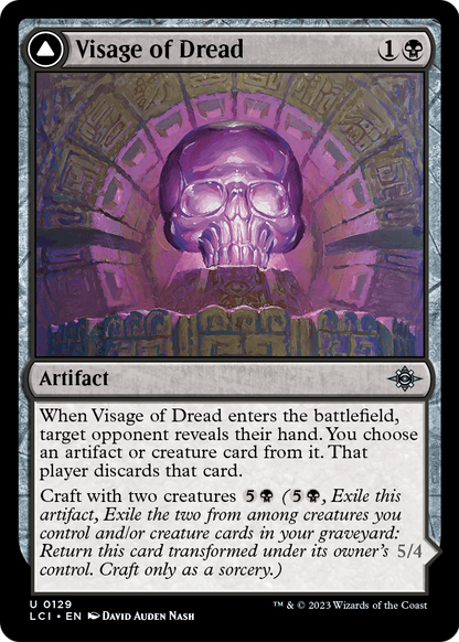 Visage of Dread (LCI-129) [The Lost Caverns of Ixalan] Foil