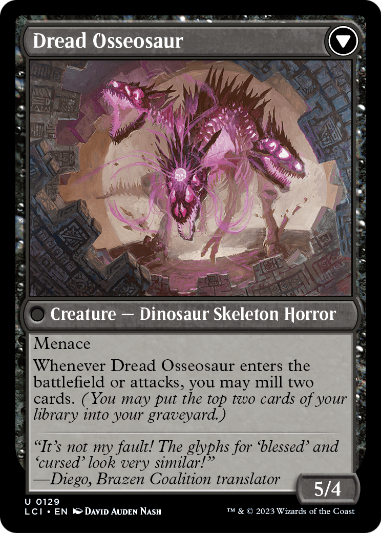 Visage of Dread (LCI-129) [The Lost Caverns of Ixalan] Foil
