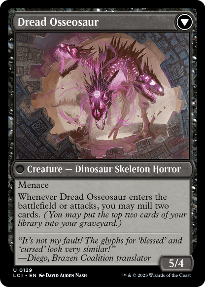 Visage of Dread (LCI-129) [The Lost Caverns of Ixalan] Foil