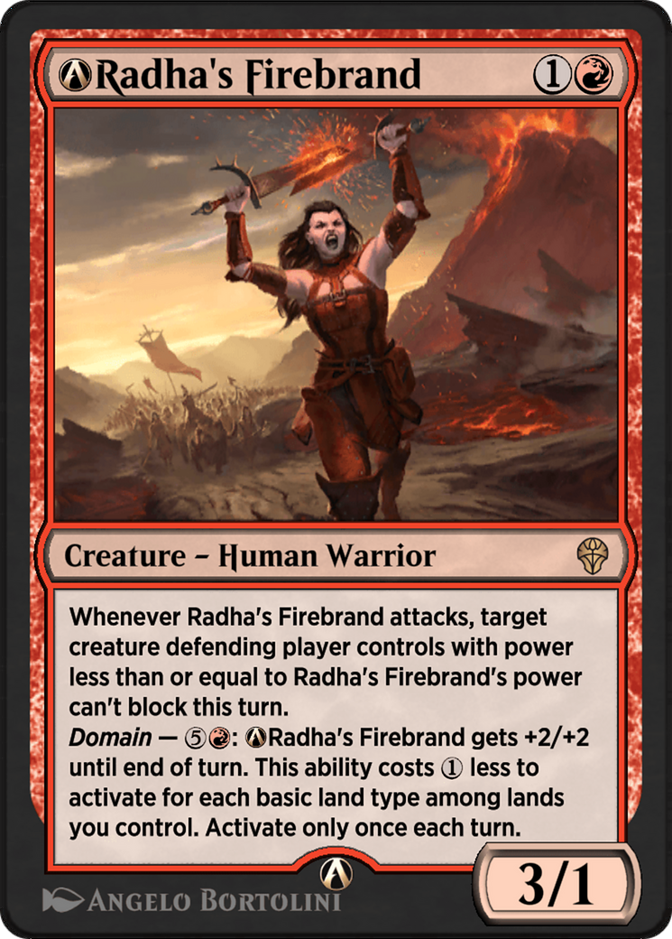 A-Radha's Firebrand (DMU-A-141) [Dominaria United]