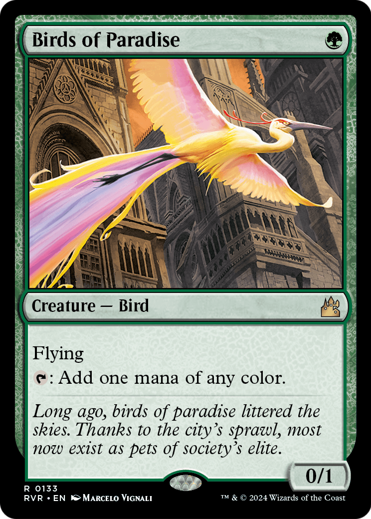 Birds of Paradise (RVR-133) [Ravnica Remastered] Foil
