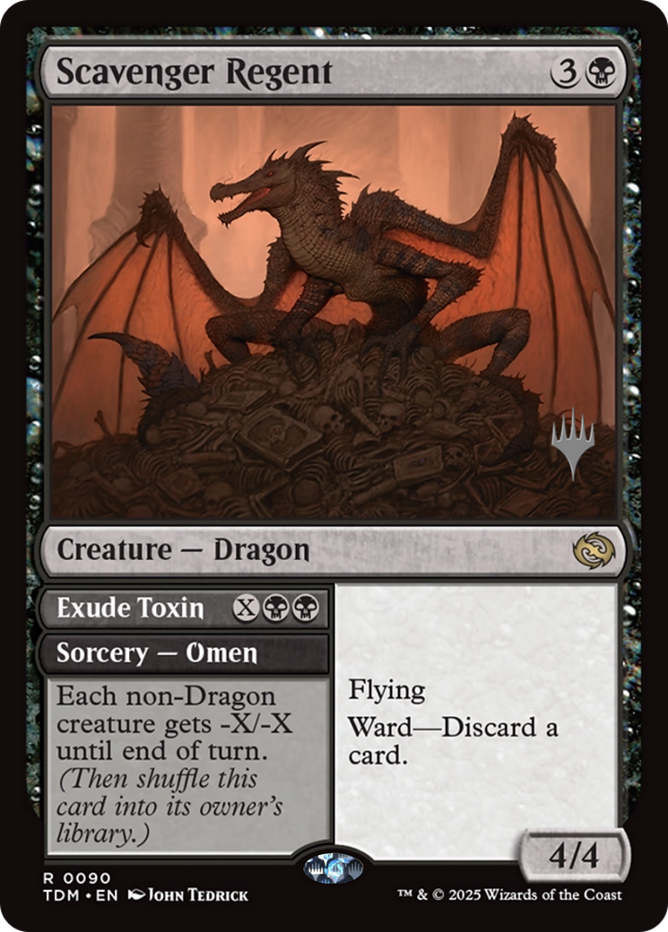 Scavenger Regent (PPTDM-090) [Promo Pack: Tarkir: Dragonstorm] Foil