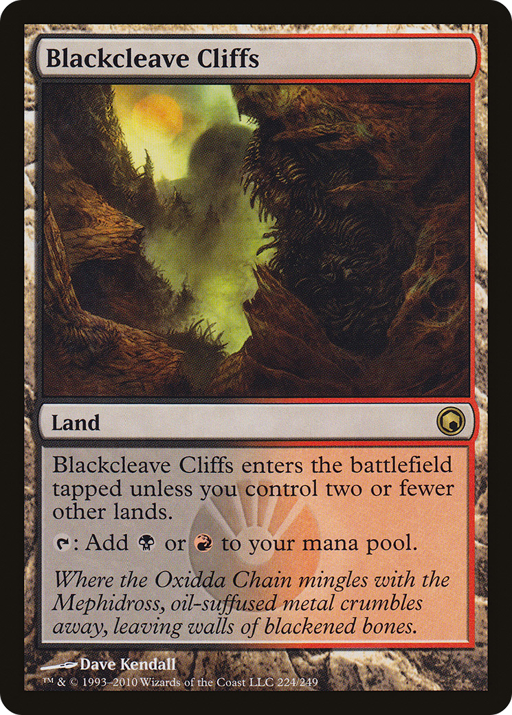Blackcleave Cliffs (SOM-224) [Scars of Mirrodin] Foil