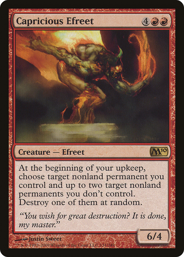 Capricious Efreet (M10-131) [Magic 2010]