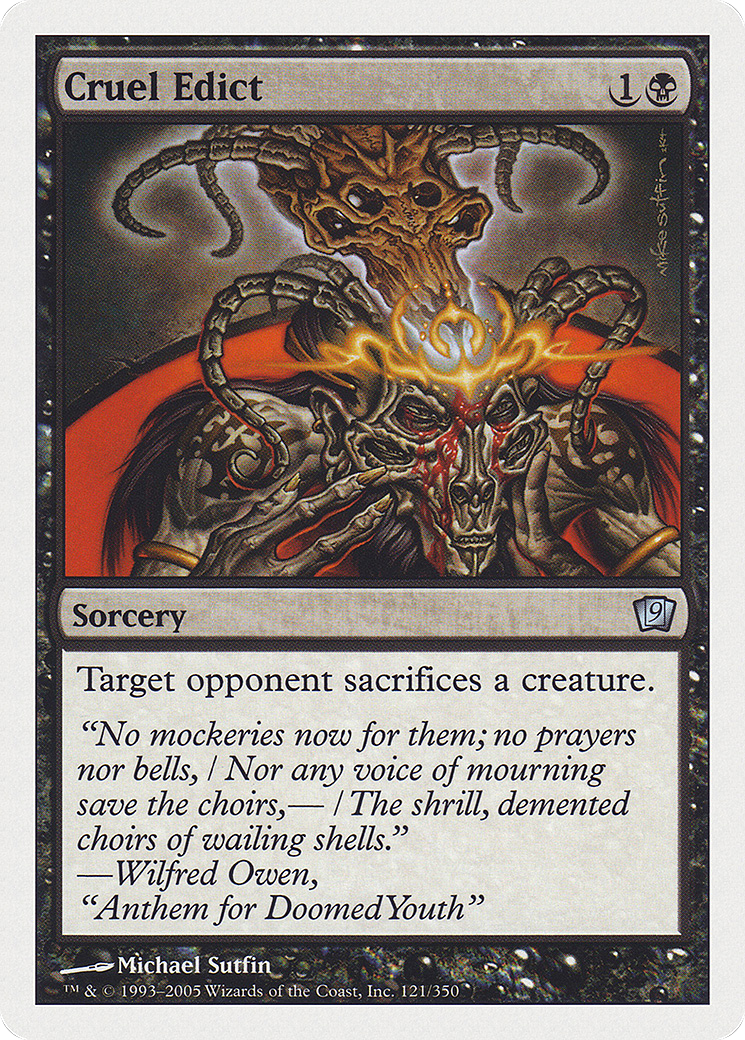 Cruel Edict (9ED-121) [9th Edition]