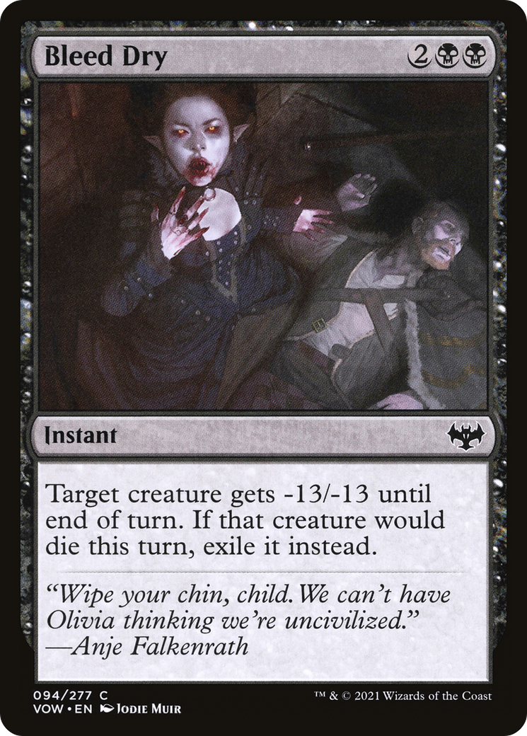 Bleed Dry (VOW-094) [Innistrad: Crimson Vow] Foil