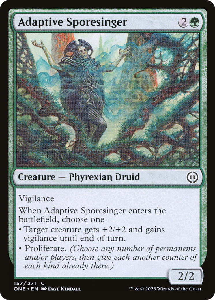 Adaptive Sporesinger (ONE-157) [Phyrexia: All Will Be One] Foil