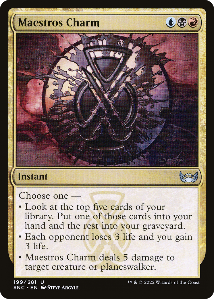 Maestros Charm (SNC-199) [Streets of New Capenna] Foil