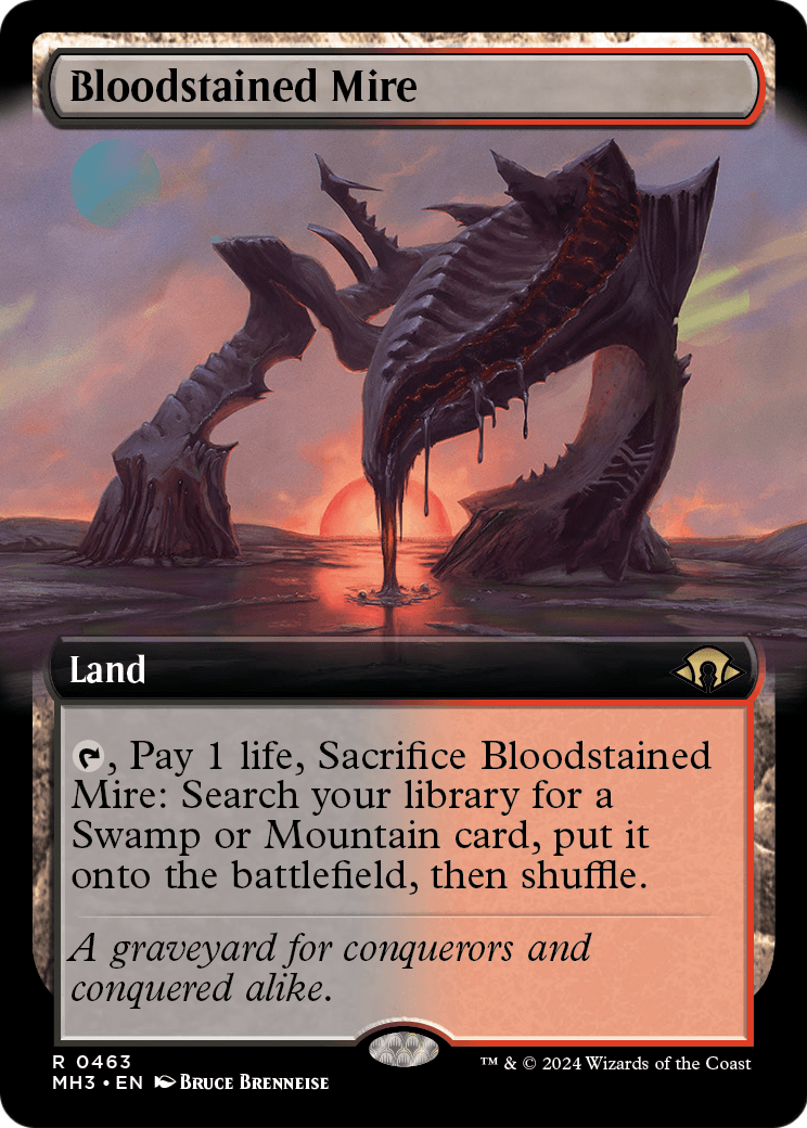 Bloodstained Mire (Extended Art) (MH3-463) [Modern Horizons 3] Foil