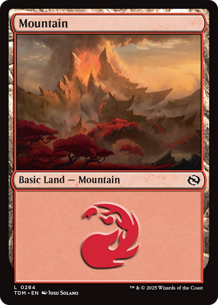Mountain (TDM-284) [Tarkir: Dragonstorm] Foil