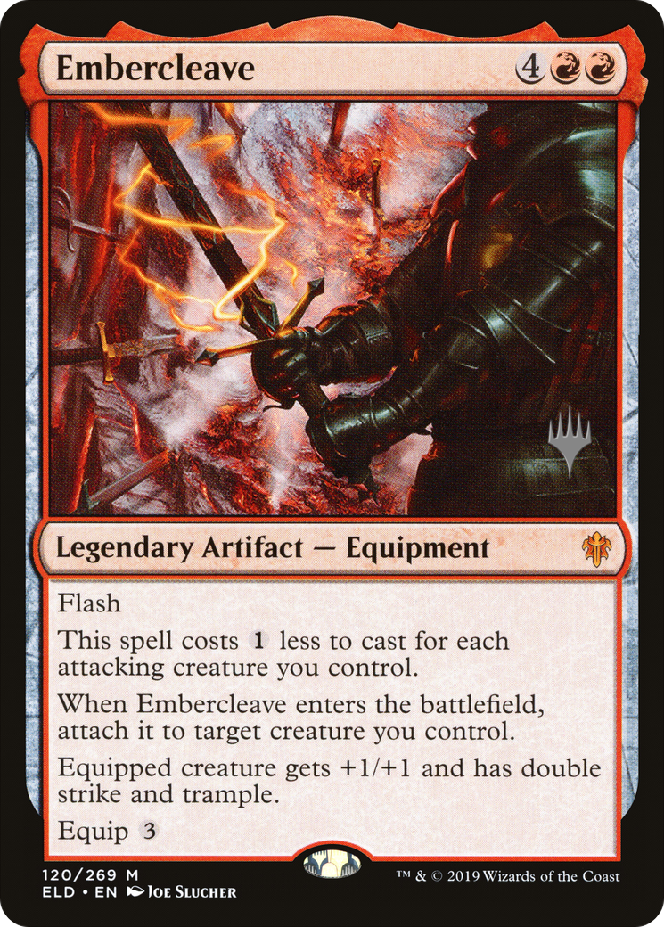 Embercleave (PPELD-120) [Promo Pack: Throne of Eldraine Promos] Foil