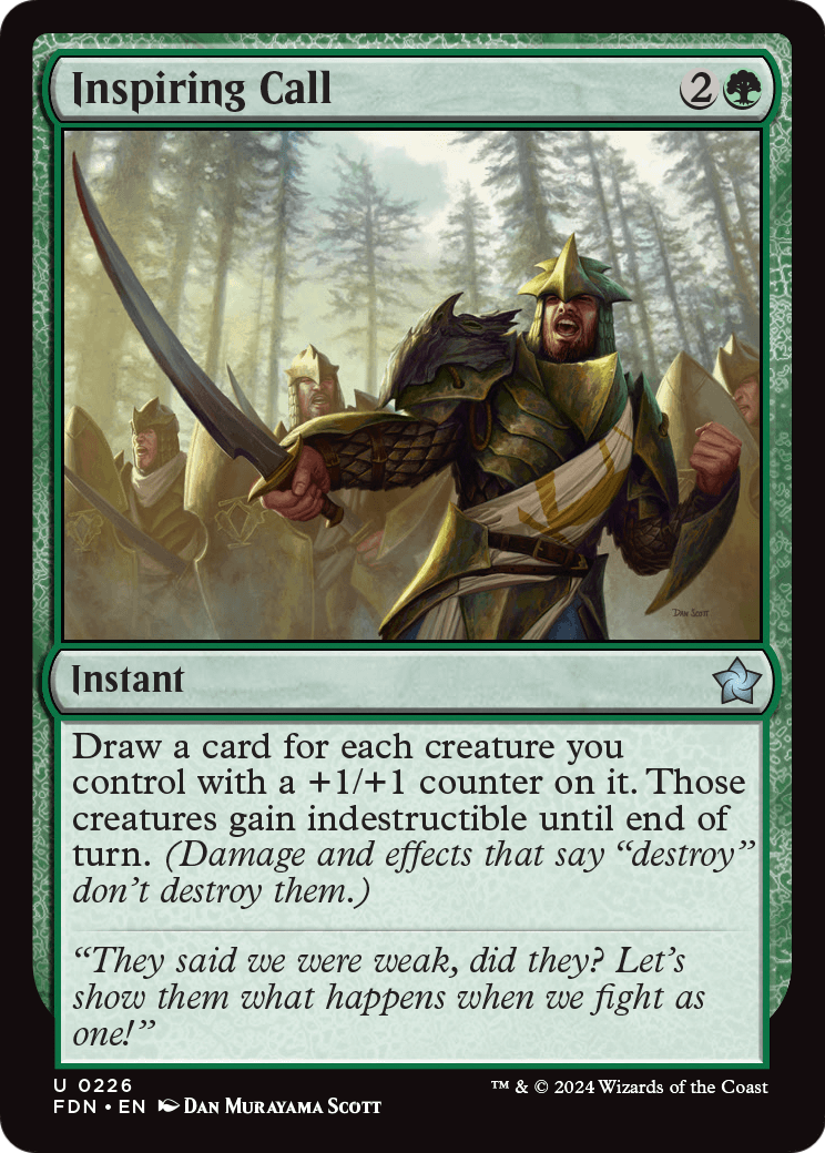 Inspiring Call (FDN-226) [Foundations] Foil