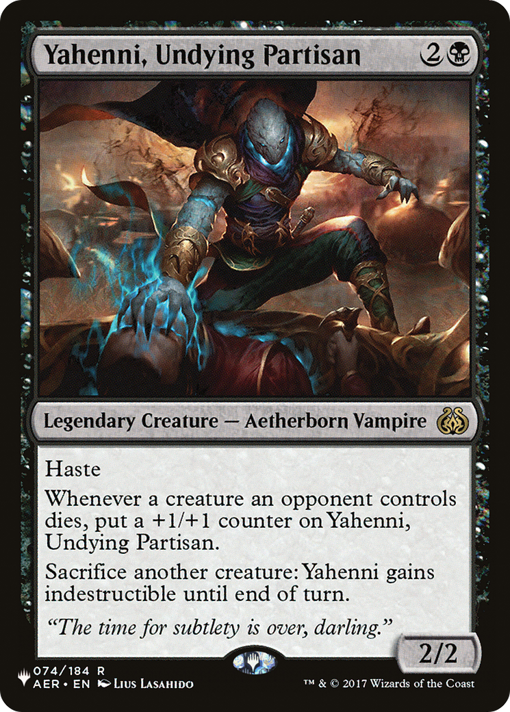 Yahenni, Undying Partisan (LIST-AER-74) [The List Reprints]