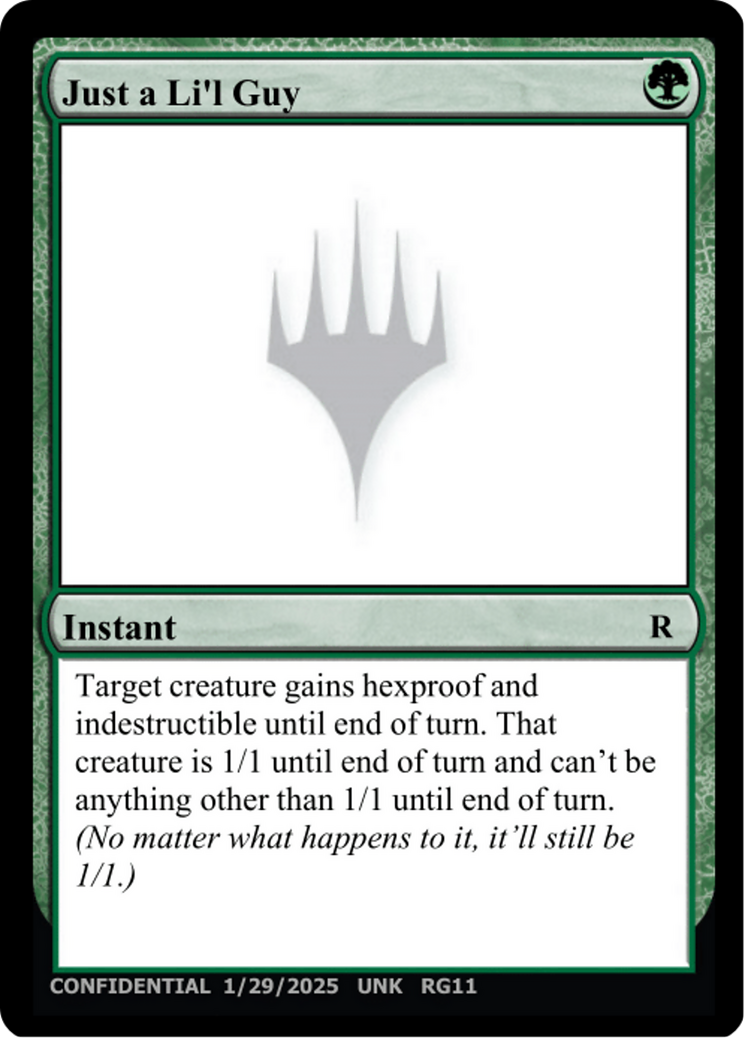 Just a Li'l Guy [Un-Known Event Playtest Cards]