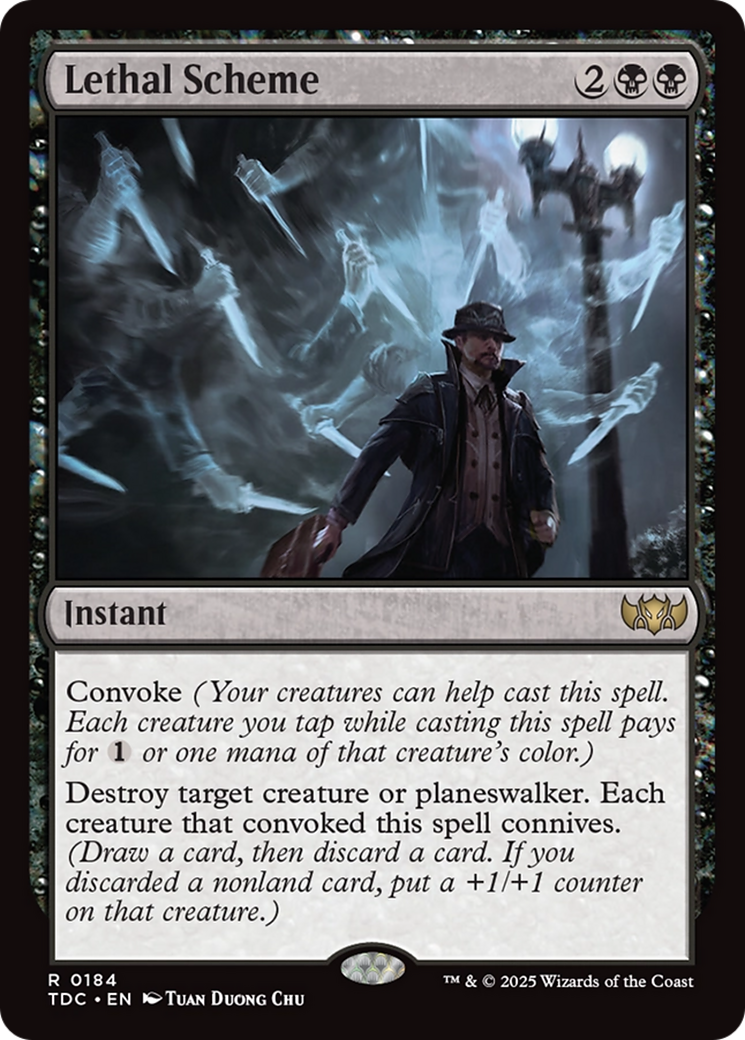 Lethal Scheme (TDC-184) [Commander: Tarkir: Dragonstorm]