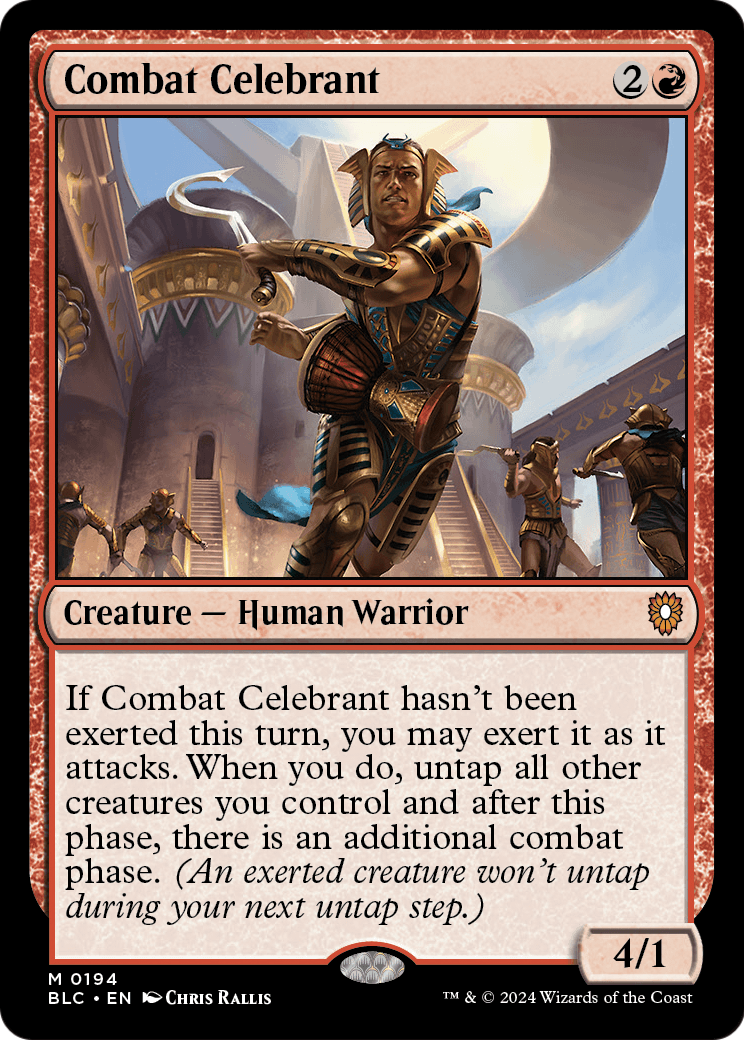 Combat Celebrant (BLC-194) [Bloomburrow Commander]