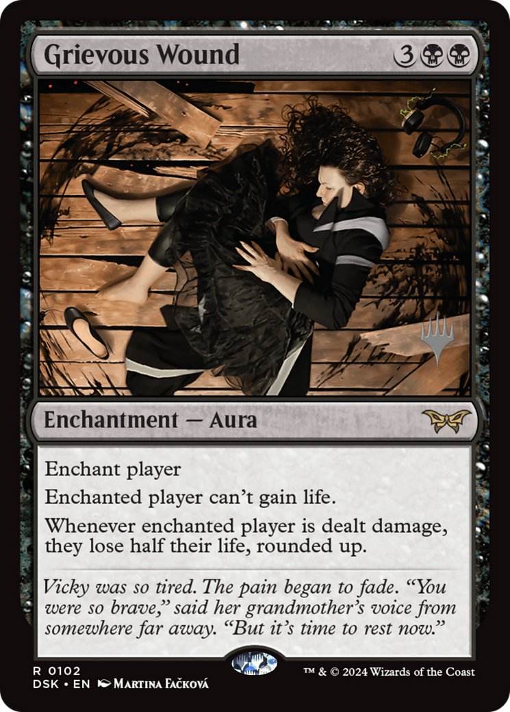 Grievous Wound (PPDSK-102) [Promo Pack: Duskmourn: House of Horror Promos]