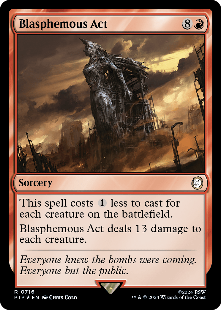 Blasphemous Act (Surge Foil) (PIP-716) [Fallout] Foil