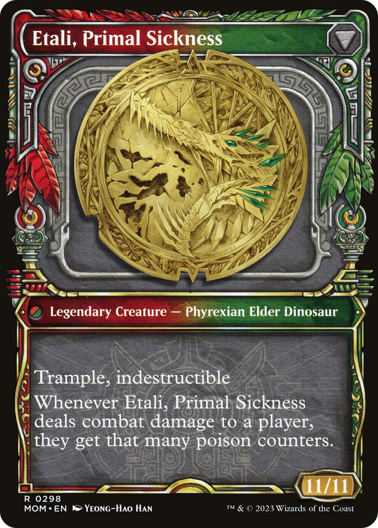 Etali, Primal Conqueror (Showcase) (MOM-298) [March of the Machine] Foil