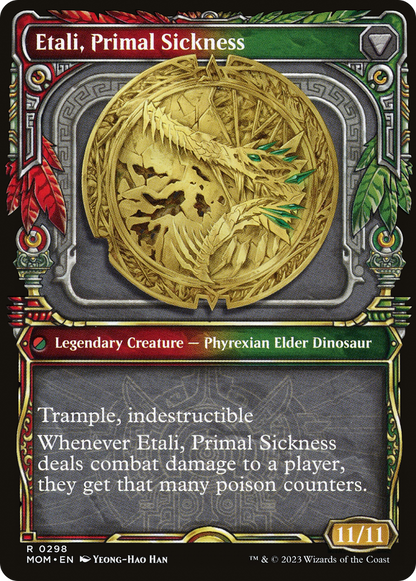 Etali, Primal Conqueror (Showcase) (MOM-298) [March of the Machine] Foil